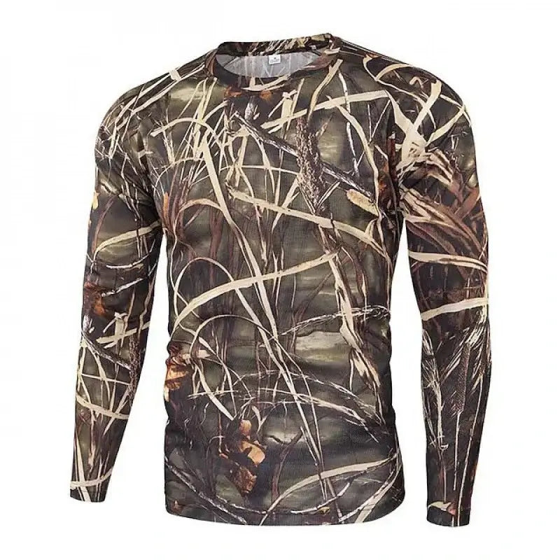 WST Camouflage PRO Tights Schnelltrocknendes, hochelastisches Langarm-T-Shirt