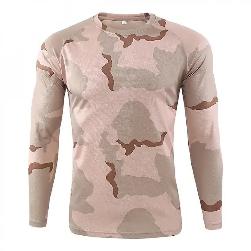 WST Camouflage PRO Tights Schnelltrocknendes, hochelastisches Langarm-T-Shirt