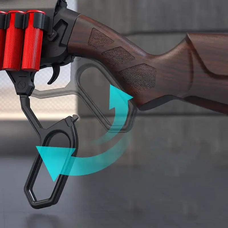 Lever12 Mag Fed Lever Action Nerf Shotgun Blaster with Shell Ejection