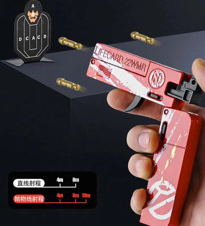 Lifecard V2 Folding Single-Shot Metal Dart Blaster Alloy Toy-m416gelblaster-m416gelblaster