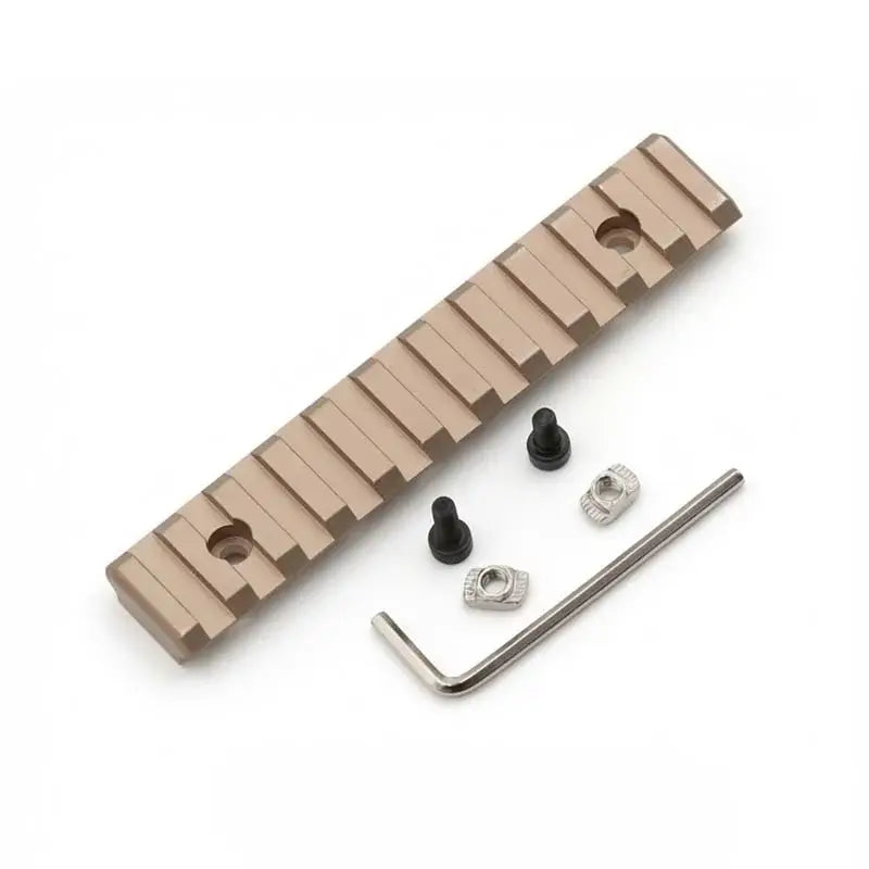 M-Lok Metal Picatinny Rail Section 3/5/7/9/11/13 Slot-m416gelblaster-tan-11 slot-m416gelblaster