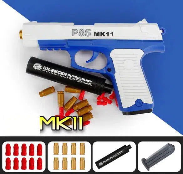 P85 MK11 Shell Ejecting Dart Blaster-foam blaster-m416 gel blaster-blue-m416gelblaster