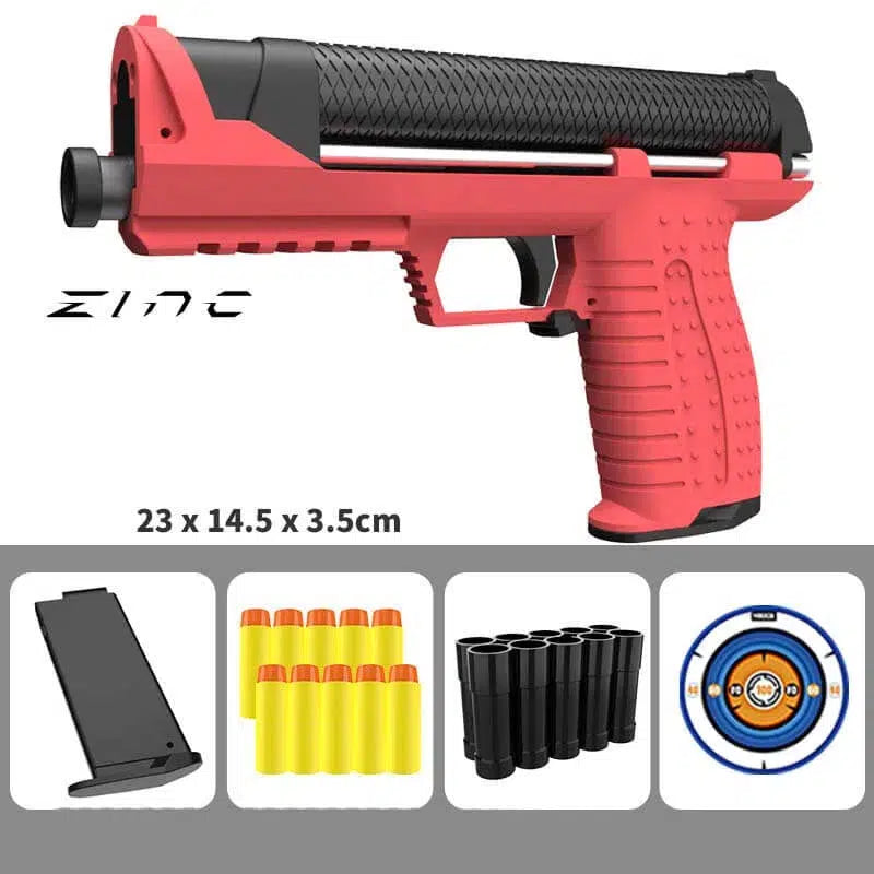 Parrot Foam Dart Gun Zinc Clone Nerf Blaster-m416gelblaster-red-m416gelblaster
