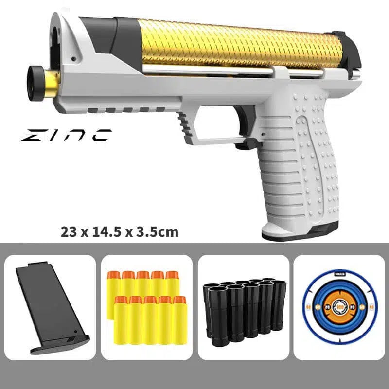 Parrot Foam Dart Gun Zinc Clone Nerf Blaster-m416gelblaster-white-m416gelblaster