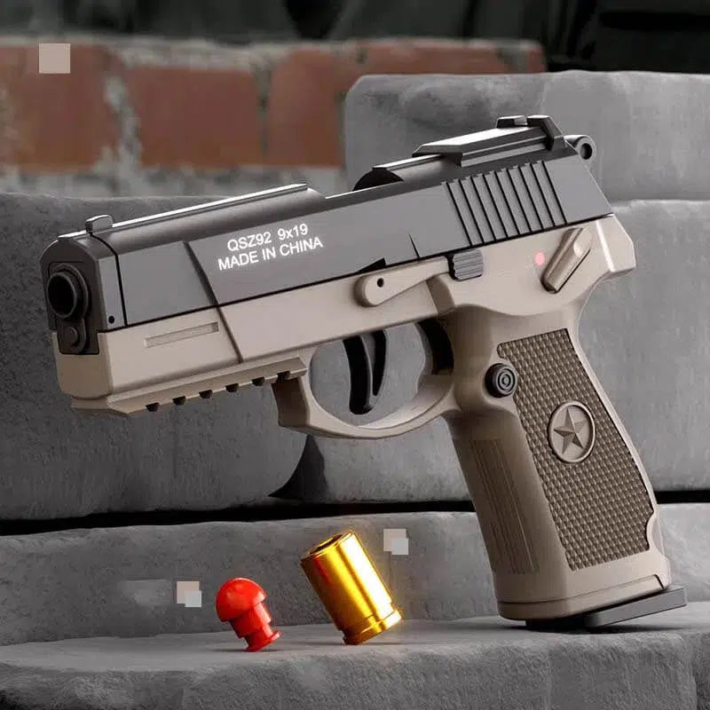 QSZ-92 Semi-Automatic Pistol Cartridge Ejection Soft Bullet Blaster