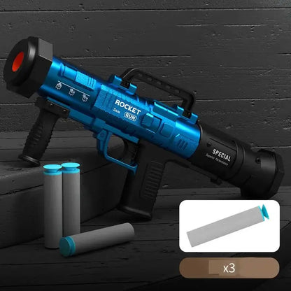 Pocket Rockets Launchers Mini Rocket Launcher RPG Manual Reloading Foam Dart Blaster ...