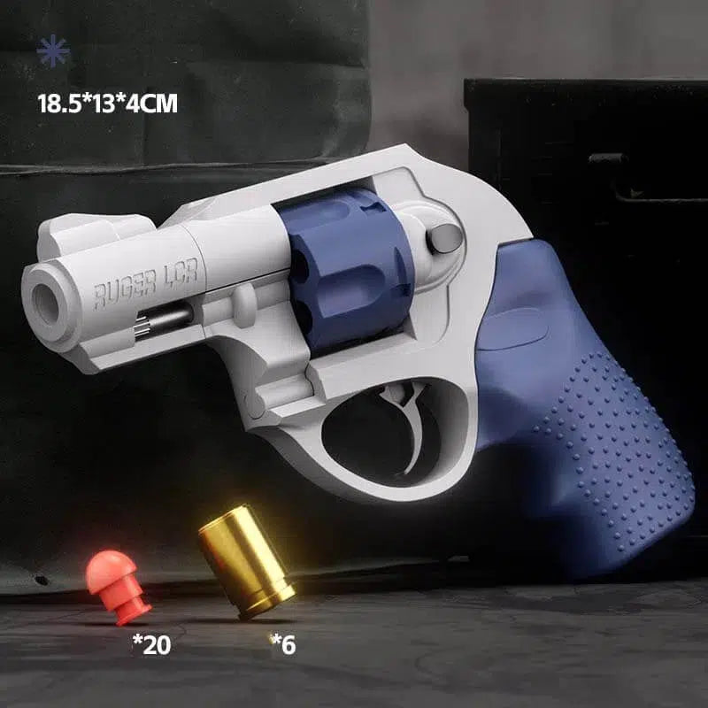 Ruger LCR .38 Revolver Soft Bullet Semi-Auto Toy Gun-m416gelblaster-blue-m416gelblaster