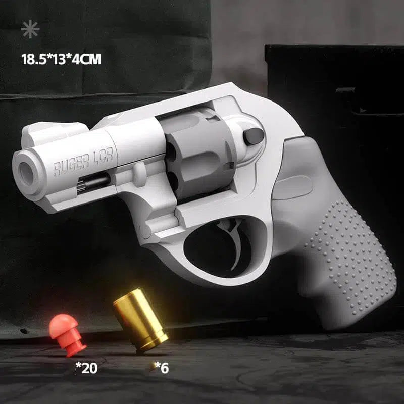 Ruger LCR .38 Revolver Soft Bullet Semi-Auto Toy Gun-m416gelblaster-gray-m416gelblaster