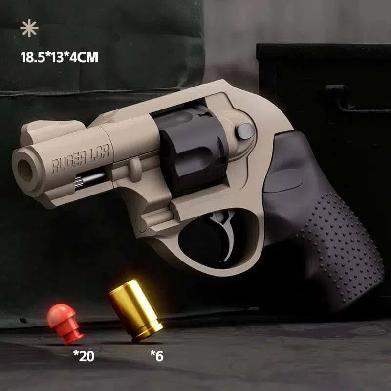Ruger LCR .38 Revolver Soft Bullet Semi-Auto Toy Gun-m416gelblaster-tan-m416gelblaster