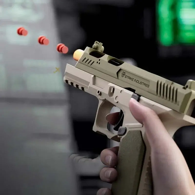 Shell Throwing SI G17 Semi-Auto Shell Throwing Soft Bullet Toy Pistol – m416gelblaster
