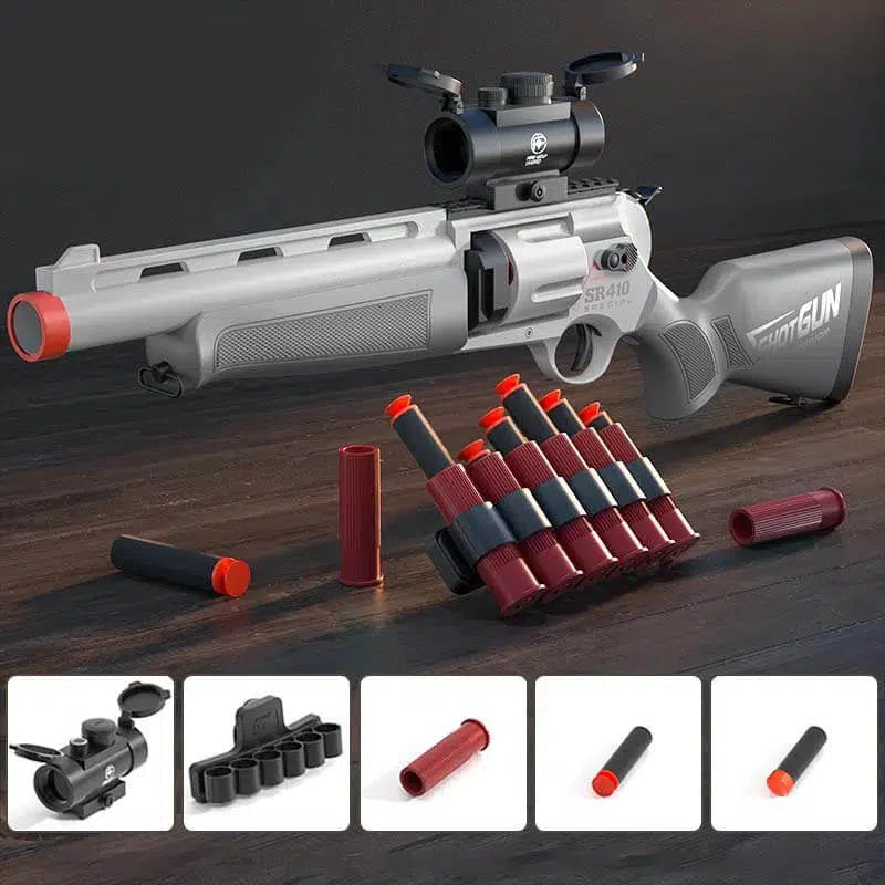 SR410 Shotgun Revolver Nerf Blaster Manual Toy Gun-m416gelblaster-gray-m416gelblaster