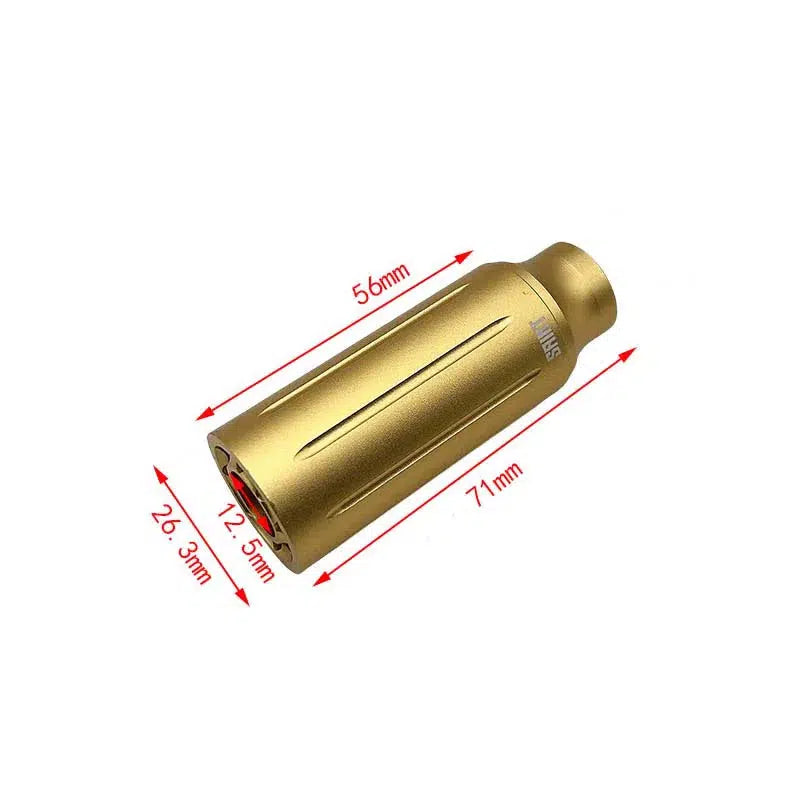 Saint Metal Flash Hider 14mm CCW-m416gelblaster-gold-m416gelblaster