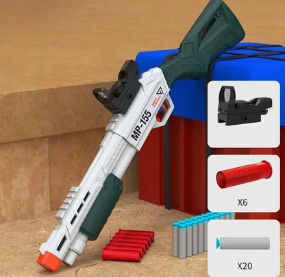 MP155 Breech Loading Shell Eject Foam Dart Blaster Shotgun Toy
