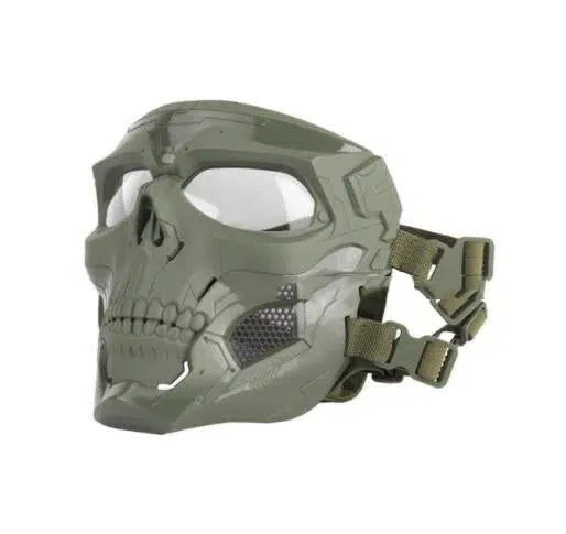 Skull Full Face Protective Tactical Mask-玩具/游戏-Biu Blaster-green-Biu Blaster
