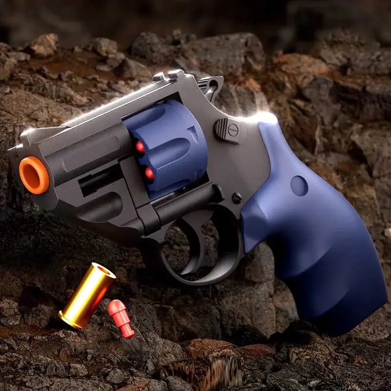 Pistola de juguete de espuma blanda de bala suave revólver, balas suaves de seguridad EVA, juguetes educativos de disparo, un regalo sorpresa para niños, adolescentes, cumpleaños, Navidad Pistola de juguete de espuma blanda de bala suave revólver, balas suaves de seguridad EVA, juguetes educativos de disparo, un regalo sorpresa para niños, adolescentes, cumpleaños, Navidad