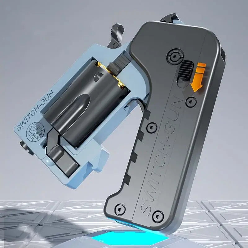 Switch Gun Soft Bullet Switch Gun Foldable Revolver Single Action Blaster ...