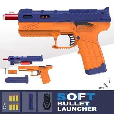 Quick Disassembly KongLie T21 V2 Foam Blaster Toy-m416gelblaster-blue orange-m416gelblaster