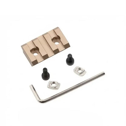 M-Lok Metal Picatinny Rail Section 3/5/7/9/11/13 Slot-m416gelblaster-tan-3 slot-m416gelblaster