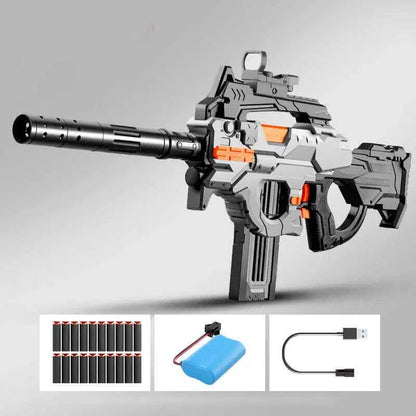 TZ Electric Automatic P90 Tactical Nerf Blaster-m416gelblaster-gray-m416gelblaster