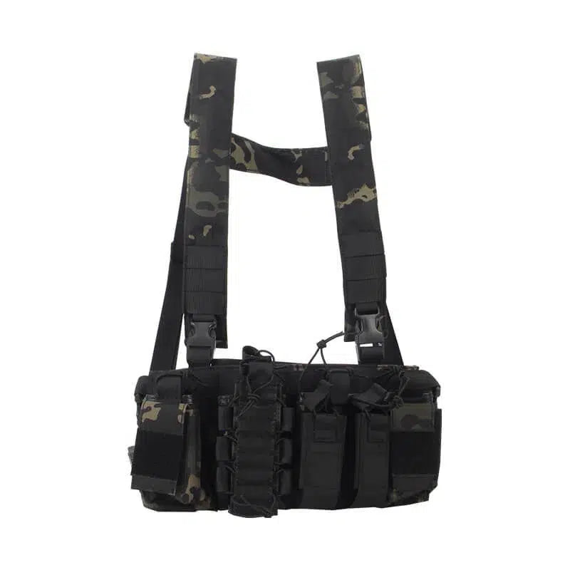 Tactical Molle D3 Chest Rig Vest-玩具/游戏-Biu Blaster-black camo-Biu Blaster