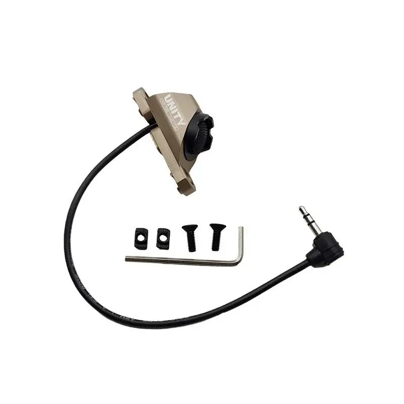 Unity Tactical Laser Flashlight Hot Button Remote Pressure Switch-m416gelblaster-tan-3.5mm-m416gelblaster