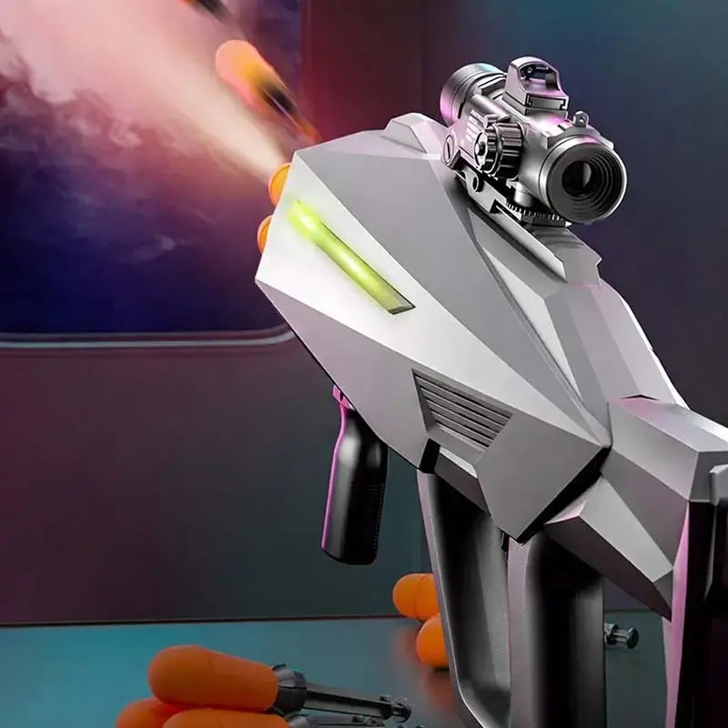 Cyberpunk 8-Shot Rocket Launcher with Mist Smoke & LED Effects-m416gelblaster-m416gelblaster