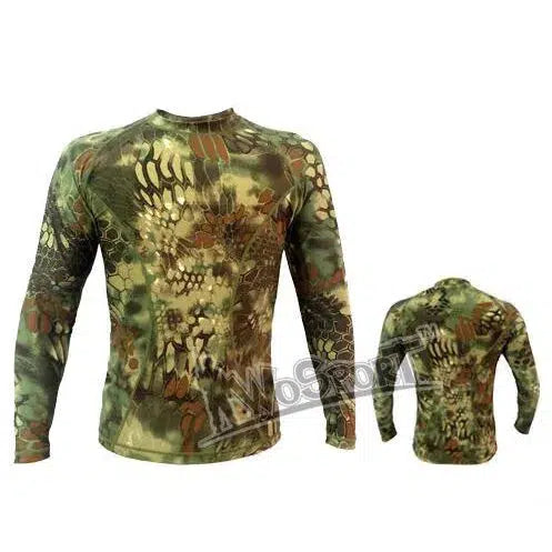 WST Camouflage PRO Tights Quick-Drying High Elastic Long-Sleeved T-shirt-clothing-Biu Blaster-green-S-Biu Blaster