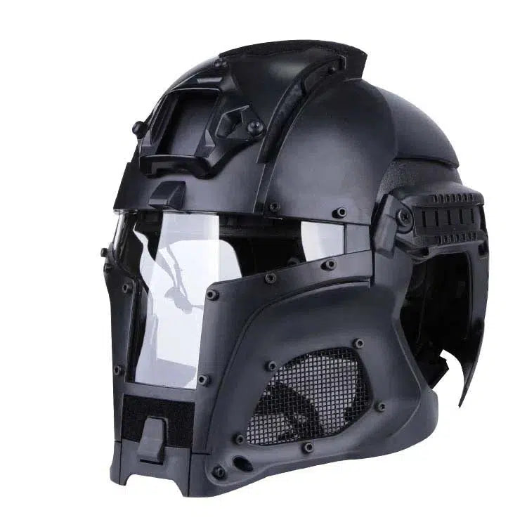 WST Full Face Medieval Iron Warrior Tactical Helmet-玩具/游戏-m416gelblaster-black-m416gelblaster
