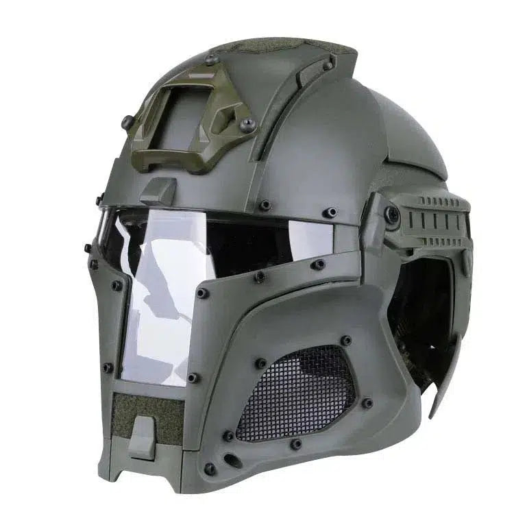 WST Full Face Medieval Iron Warrior Tactical Helmet-玩具/游戏-m416gelblaster-gray-m416gelblaster