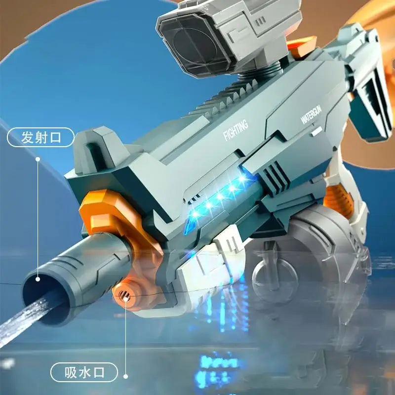 Laser Water Rifle Large Capacity Water Absorption Manual/Auto Rifle Water Gun ...