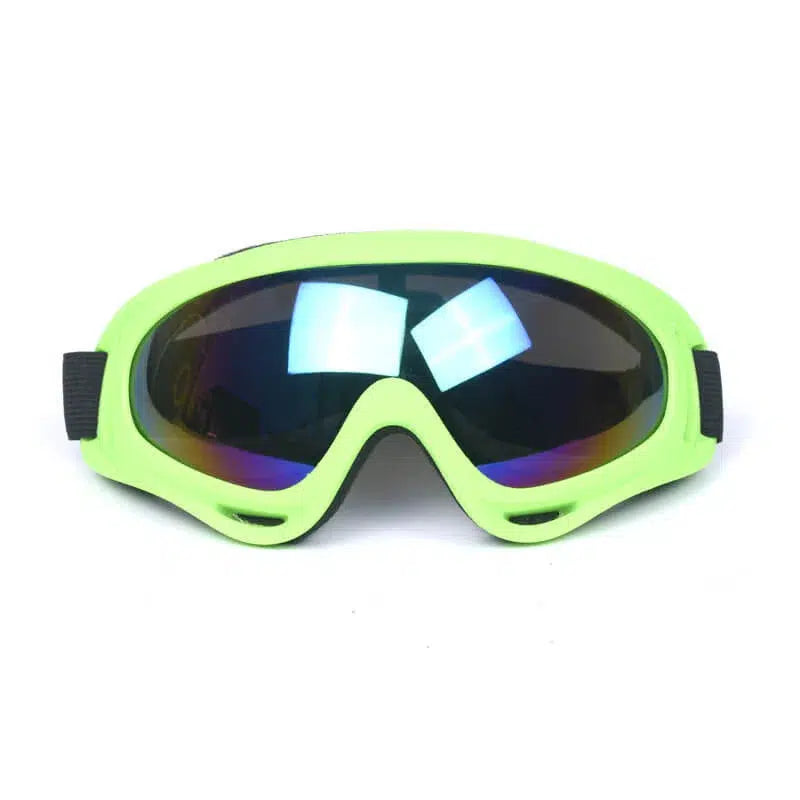 X400 Coloured Frame Hard Sports Safety Goggles-m416gelblaster-green-m416gelblaster