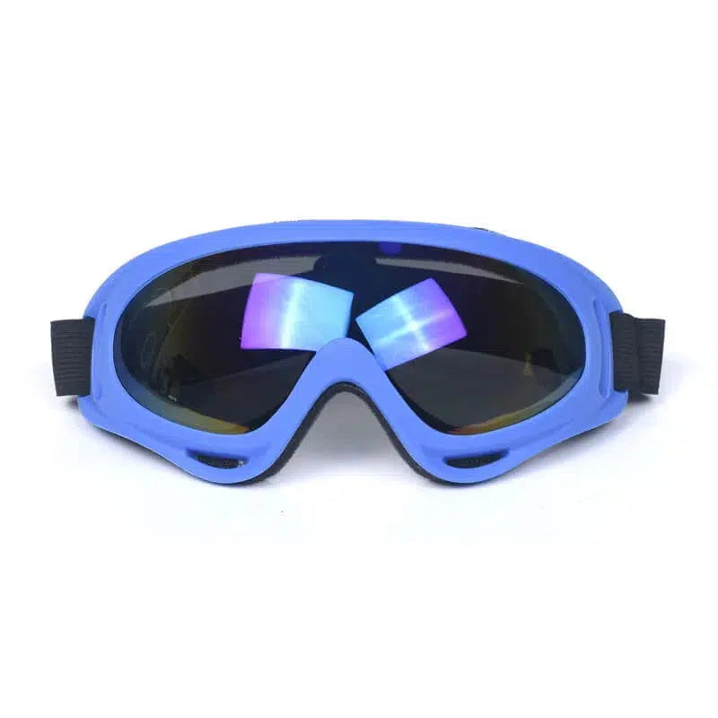 X400 Coloured Frame Hard Sports Safety Goggles-m416gelblaster-blue-m416gelblaster