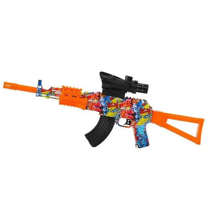Orange Muzzle Mag-Fed AK47 Electric Orbeez Gun-m416gelblaster-m416gelblaster