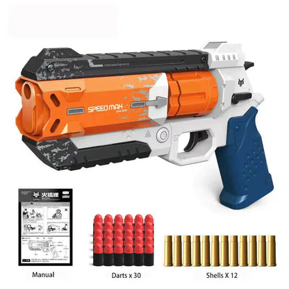 Fire Fox Wingman Revolver Soft Bullet Dart Blaster-m416gelblaster-blue-m416gelblaster