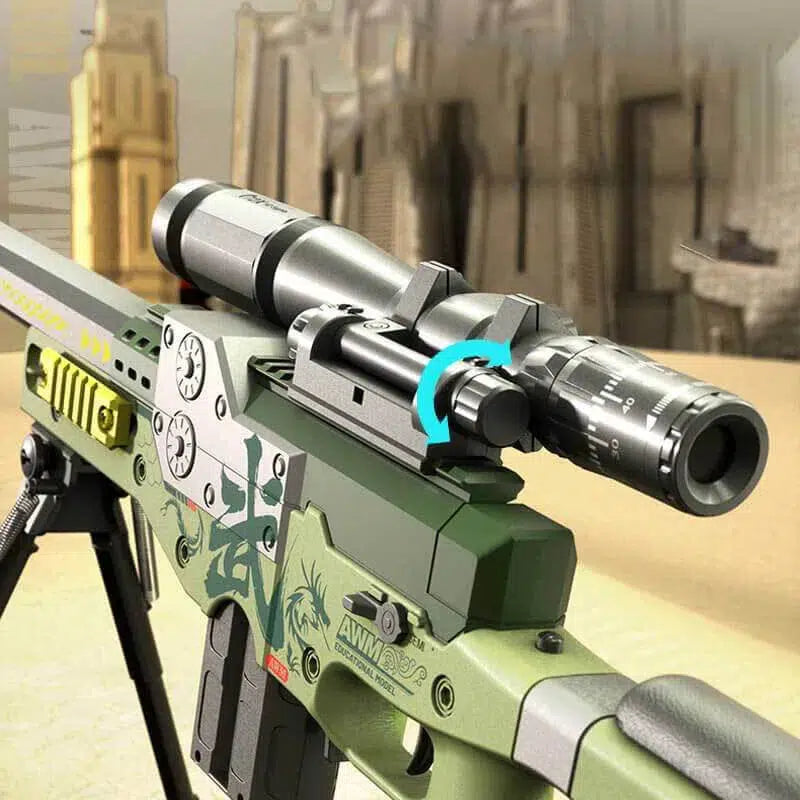 Mag-Fed Electric AWM Sniper Foam Disc Gun – m416gelblaster