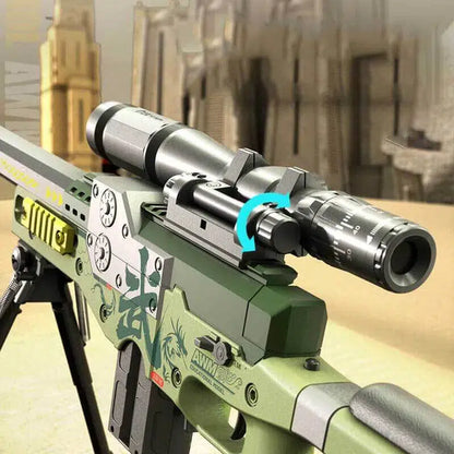 Mag-Fed Electric AWM Sniper Foam Disc Gun – m416gelblaster
