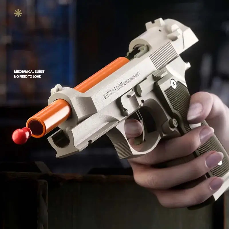 Beretta M9A3 Blowback Semi-Auto Shell Ejecting Soft Bullet Toy Gun ...