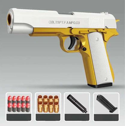 M1911 Soft Bullet Shell Ejecting Blaster-m416gelblaster-gold-m416gelblaster