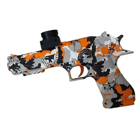 Electric Desert Eagle Water Bomb Gel Ball Blaster-m416gelblaster-orange graffiti-m416gelblaster