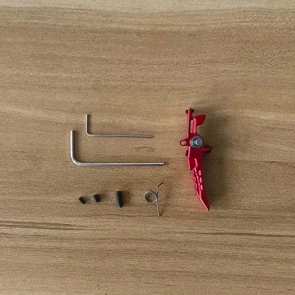 CNC Alloy Gel Blaster Metal Trigger for V2 and ATM Gearbox