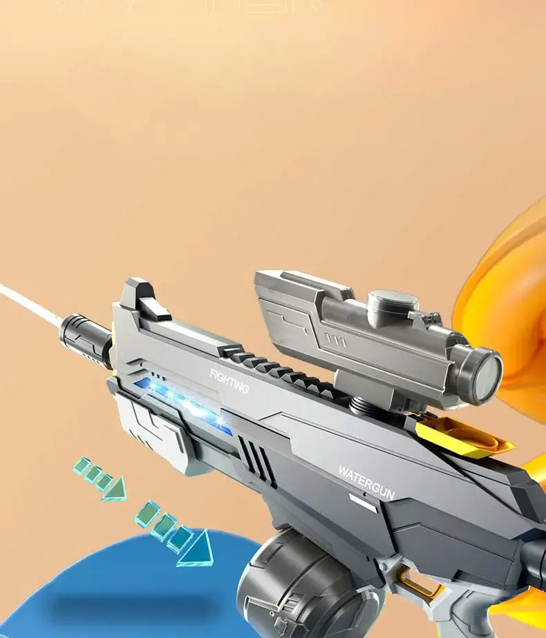 Water Assault Rifle Large Capacity Water Absorption Manual/Auto Rifle Water Gun ...