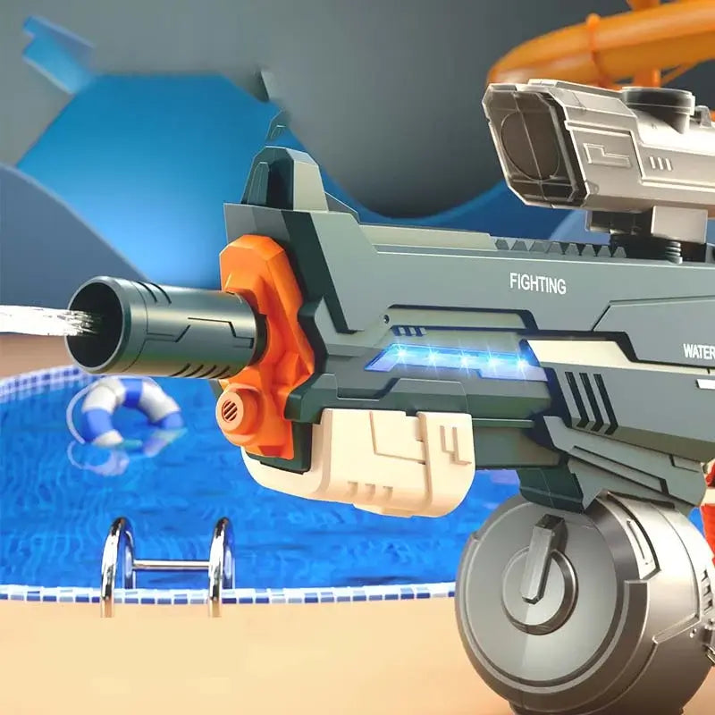 Laser Water Rifle Large Capacity Water Absorption Manual/Auto Rifle Water Gun ...
