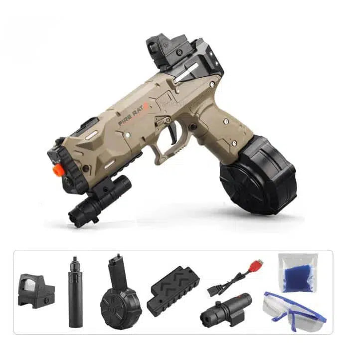 Electric Mag-Fed Fire Rat Orbeez Gun Gel Ball Blaster-m416gelblaster-tan-m416gelblaster