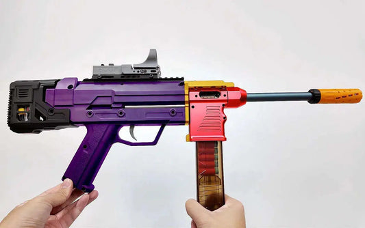 Modified Inverted Scales 2.0 Full Auto Nerf AEG Rifle Blaster-m416gelblaster-purple blaster-m416gelblaster