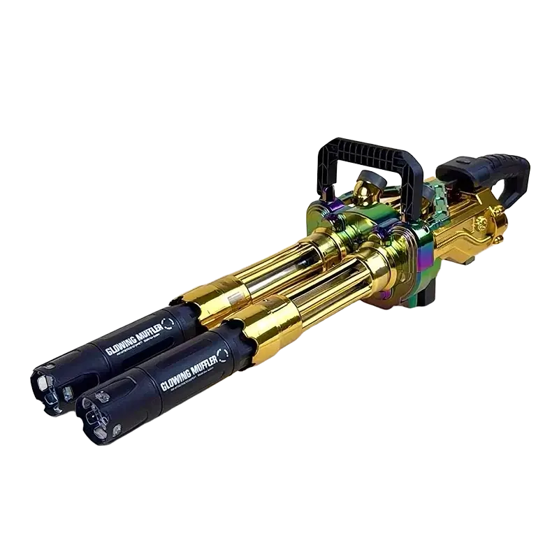 JF Rotating Double Barrel Gatling Orbeez Gun with Tracer-m416gelblaster-gold-m416gelblaster