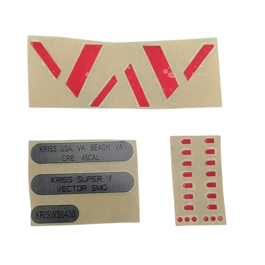 Kriss Vector Blaster Metal Stickers-m416gelblaster-red-m416gelblaster