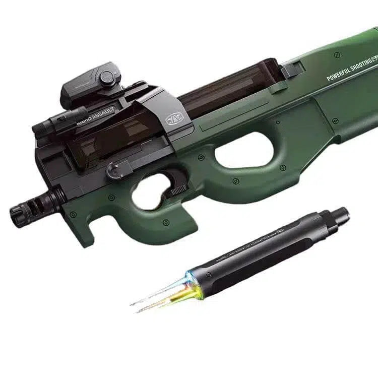 Lehui P90 Gel Gun Electric Orbeez Blaster with Tracer-m416gelblaster-green-m416gelblaster