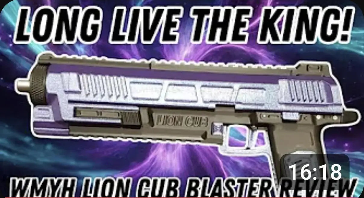 Load video: review video on the WMYH Lion Cub Quick Disassembly nerf blaster