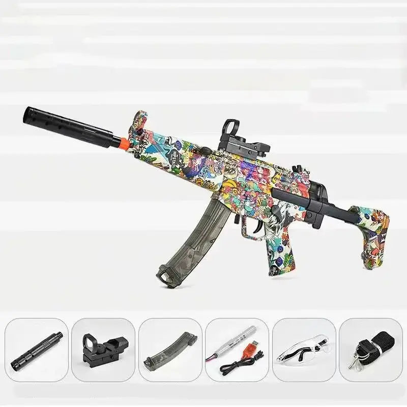 XYL Little Moon MP5 Electric Graffiti Orbeez Gun-m416gelblaster-graffiti colorful-m416gelblaster