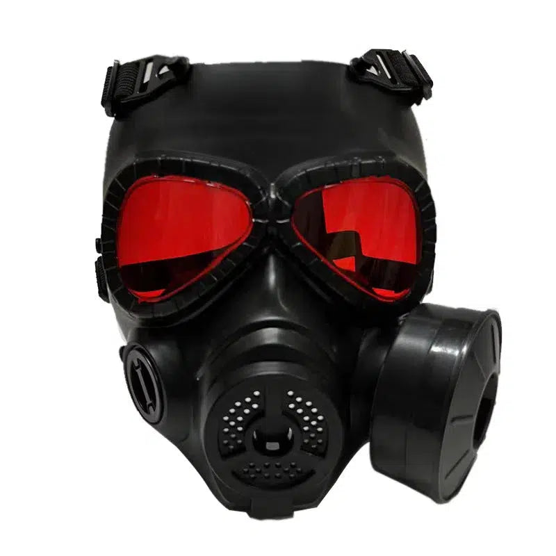 M04 Tactical Protective Toxic Gas Safety Mask with Adjustable Strap-玩具/游戏-m416 gel blaster-red lens-m416gelblaster